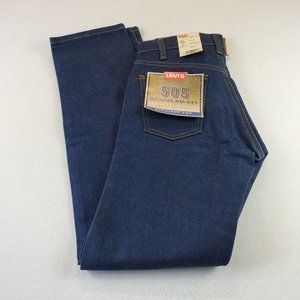 Vintage Men Levi's 505 Regular Fit Straight Leg W28 Inseam 31 NOS Orange Tab